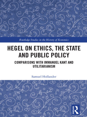 cover image of Hegel on Ethics, the State and Public Policy
